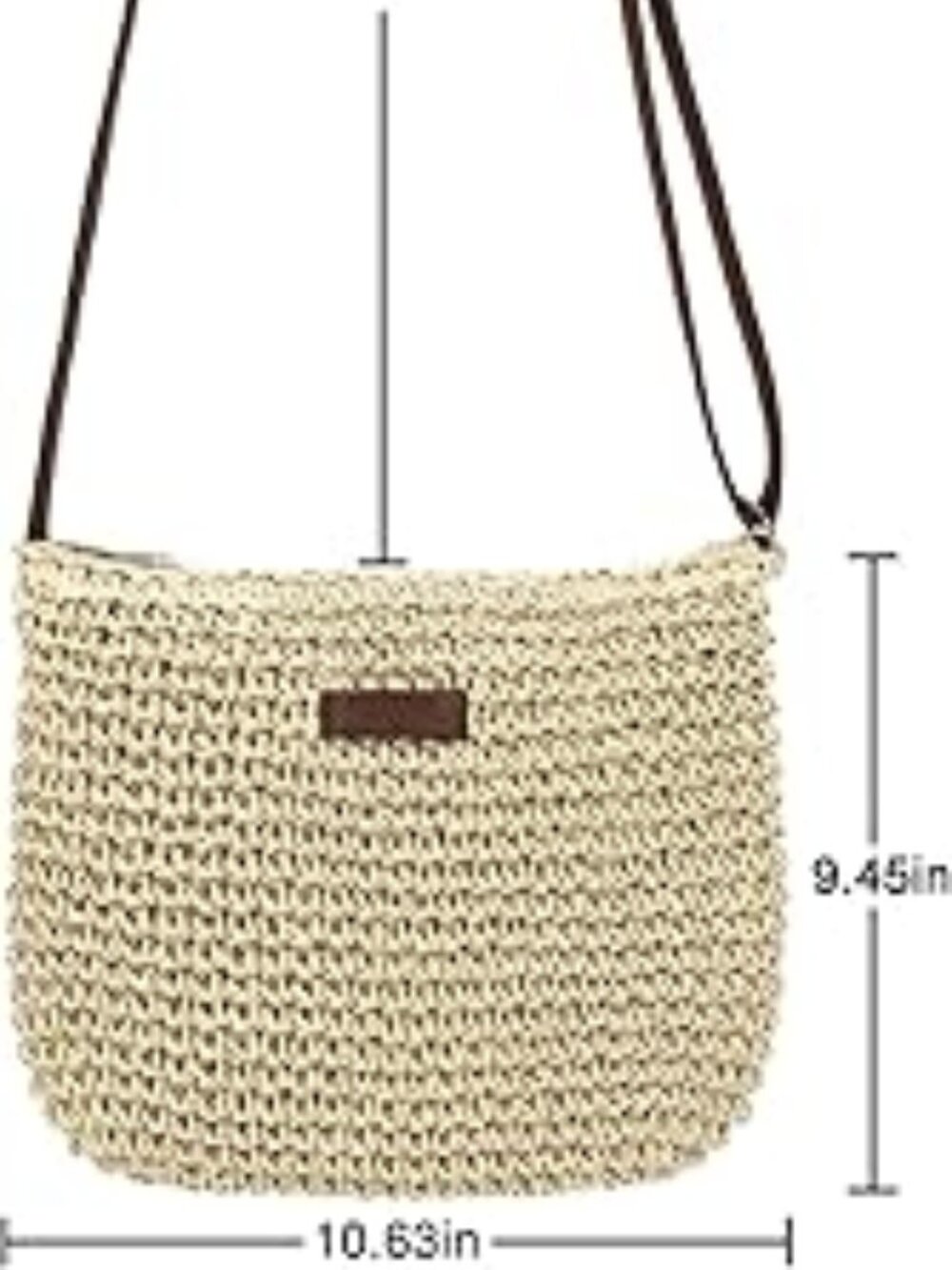 Shoulder Handwoven Straw Bag Ocean Vacation Boho Beach Purse Wicker - New‎ - Picture 5 of 6